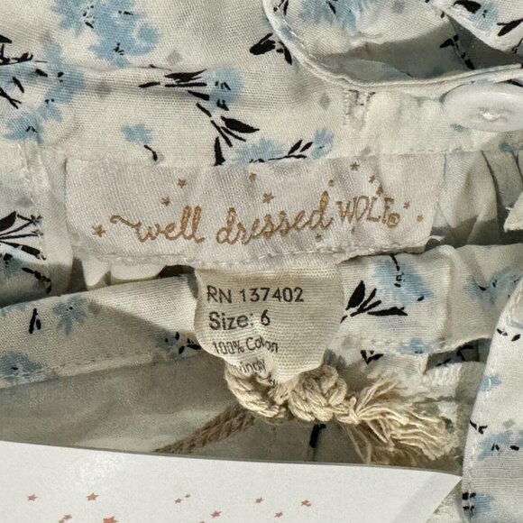 NWT Well Dressed Wolf Blue Floral Naomi Set Sz 6 - Picture 7 of 9